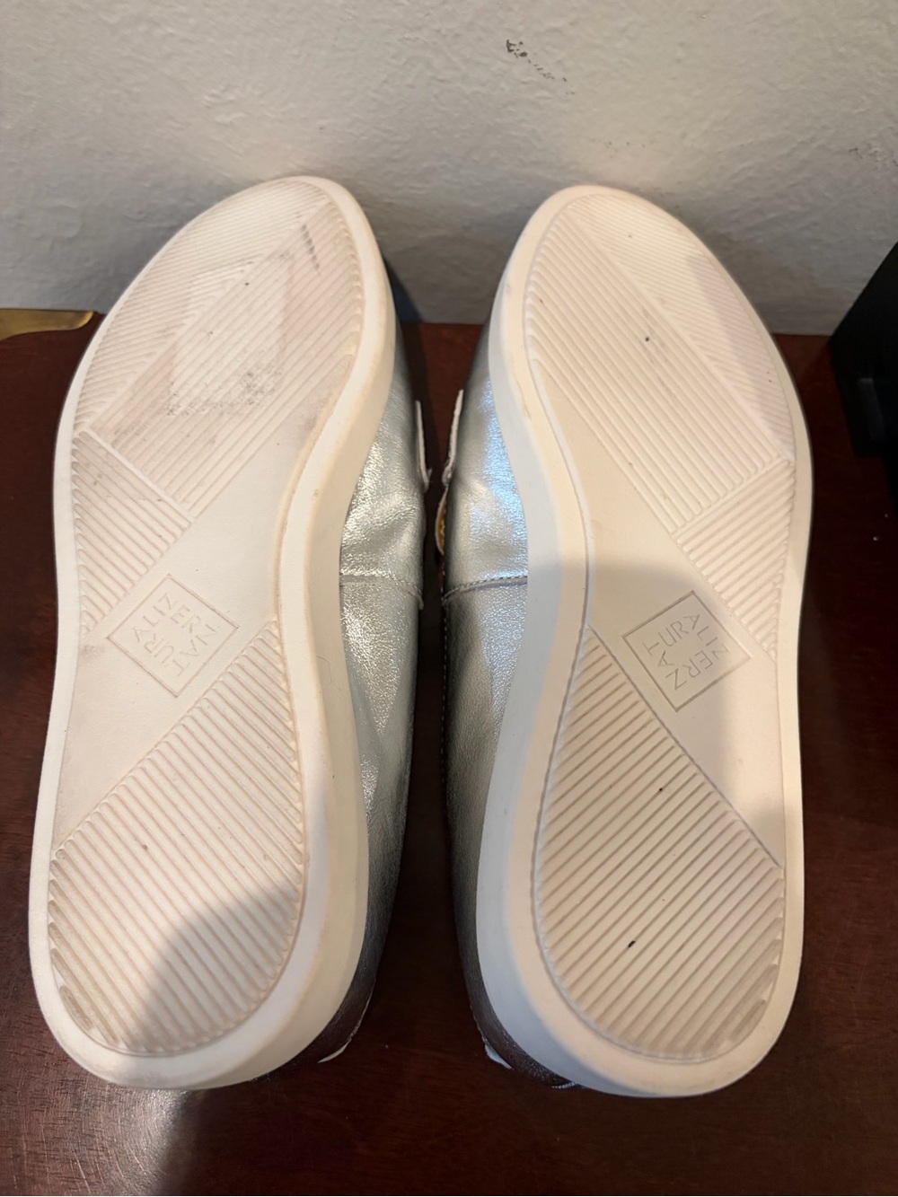 Naturalizer Metallic Silver Penny Loafers - Picture 6 of 6